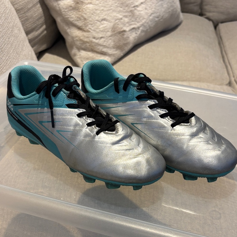 DSG Kids Silver and Teal Sneakers
